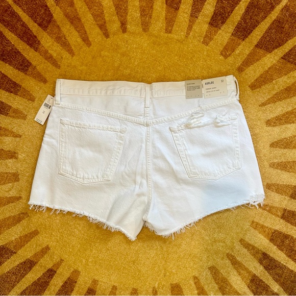 AGOLDE Parker Denim Fray Shorts - Size 32, NWT - Picture 5 of 12